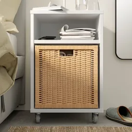 IKEA BRANÄS Korb Rattan 32 x 32 x 32 cm weiß