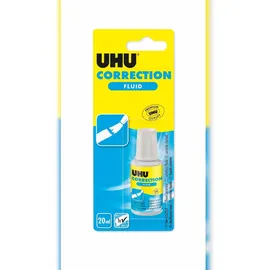 UHU CORRRECTION Fluid, waterbased, 20 ml, weiß