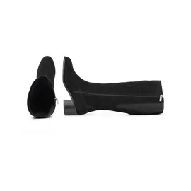 sheego Weitschaftstiefel Damen Schwarz 41