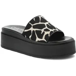 Schwarze Flip-Flops Chebello Plateauschuhe, 39