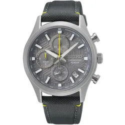 Chronograph SEIKO "SSB423P1", grau, Armbanduhren, Herren, Armbanduhr, Quarzuhr, Herrenuhr, Stoppfunktion, Datum