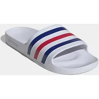 adidas Adilette Aqua Cloud White / Pure Ruby / Semi Lucid Blue 43 1/3