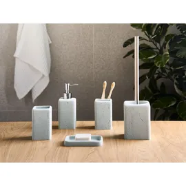 Beliani Badaccessoires Set 5-teilig Grau
