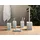 Beliani Badaccessoires Set 5-teilig Grau
