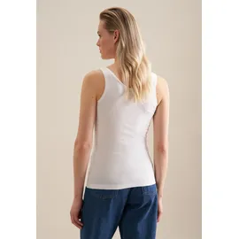 Seidensticker Shirttop Ohne Arm Rundhals Uni weiß XL (42)