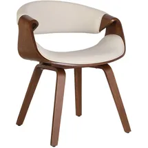 CLP Esszimmerstuhl Foley Kunstleder creme