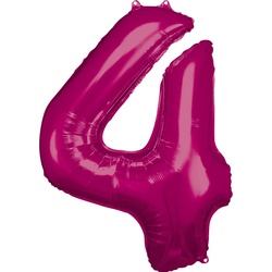 Amscan Folienballon Zahl 4