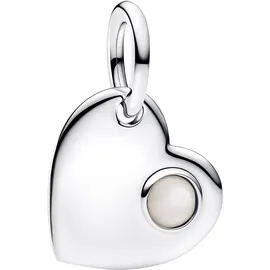 Pandora Juni Herz Weiß Silber 794295C06