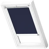 VELUX Verdunkelungsrollo DML F06 1100KWL mit Schiene Blau-Weiß