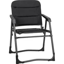 Campingstuhl Aravel Vanchair Klappstuhl Polster Faltbar Alu 150kg SCHWARZ No Size