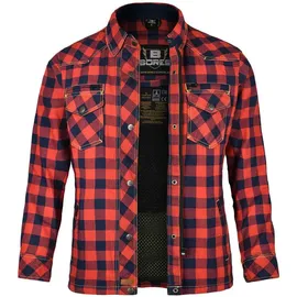 Bores Female Lumberjack Premium Jacke Hemd Holzfäller Optik Rot XXL