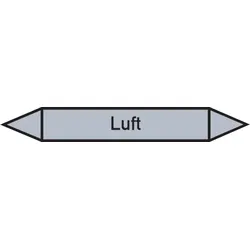 Rohrleitungskennzeichen Luft - 187x26 mm Folie selbstklebend