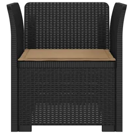 vidaXL 1-Sitzer Sessel 1 x 1 x 1 cm anthrazit
