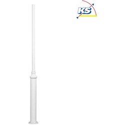 DRACO, Pfahl für Konstsmide Leuchtenköpfe, Höhe 200cm, Weiß, Aluminium KON-579-250
