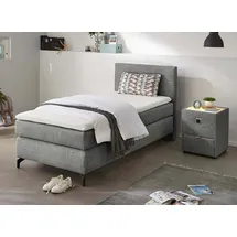 Jockenhöfer Boxspringbett Alinas, mit Topper", und Zierkissen, in unterschiedliche Farbvarianten und Breiten lieferbar, grau