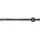 GARESA Gardinenstange GARESA "ESPERANCA", schwarz, L:470cm Ø:16mm, Metall, Gardinenstangen, rustikale Vorhanggarnitur, verlängerbar, Eisen, Endkappe, mit Ringe