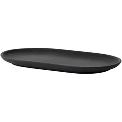 Design House Stockholm - Sand Secrets Servierplatte oval, schwarz