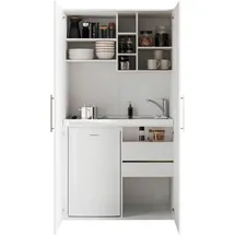 Respekta Küchenzeile Peter 104 cm weiß