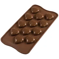 Silikomart SCG48 Silikonform für Pralinen MY LOVE, Antihaft, 12
