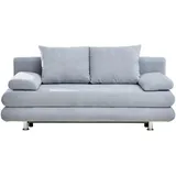 Z2 Carryhome Schlafsofa , Hellblau , Textil , Füllung: Schaumstoff, 196x74x90 cm Stoffauswahl, Liegefunktion, Rücken echt Wohnzimmer, Sofas Couches, Schlafsofas, Schlafsofas