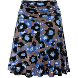 Aniston SELECTED Sommerrock Damen Floral Blau/Schwarz 38