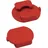 Urko Schutzkappen Polypropylen 140 mm rot