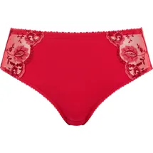 Conturelle Taillenslip Spitzendetails, semi-transparent, für Damen, Tango red 42