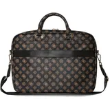 CG Mobile Guess Bag 4G Peony Front Pocket Zipper Triangle Logo 16" black (16"), Notebooktasche, Schwarz