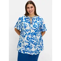 sheego Tunika in ecru-gemustert | Gr.: 48