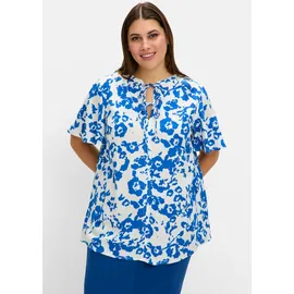 sheego Tunika in ecru-gemustert | Gr.: 48