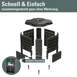 Prosperplast Komposter Compobox schwarz 310 L