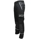 TMG Arbeitshose Style Cargohose Herren, Bundhose schwarz