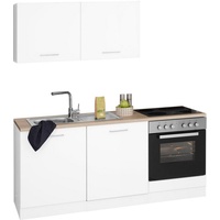 Held MÖBEL Küchenzeile »Visby«, ohne E-Geräte, Breite 180 cm für Geschirrspülmaschine, weiß