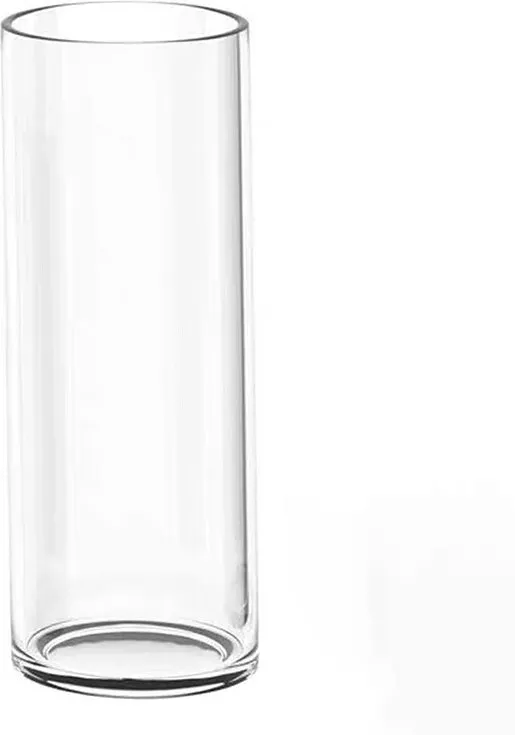 INPROB 30 cm Glasvase – große, transparente Glasvase, rund und schmal, zylindrische Glasvase, Blumenvase, für Orchideen, Rosen, Tulpen, Pampasgras, Tischdekoration, Kerze – 1 Stück/30 cm (12 Zoll)