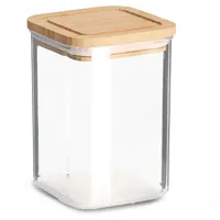 Zeller Present Vorratsdose m. Bambusdeckel, 800 ml, Kunststoff, Vorratsbehälter,