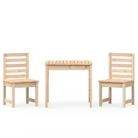 vidaXL Garten-Bistro-Set 3-tlg. Braun