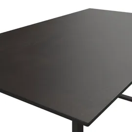 AMATIO Gartentisch 158 x 90 x 68 cm Dunkelbraun/Anthrazit