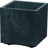 Pflanztopf Kunststoff eckig Stein Optik Blumentopf Pflanzkübel Blumenkübel