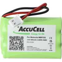 AccuCell Akku passend für Motorola MBP33S, 3,6V, 700mAh,