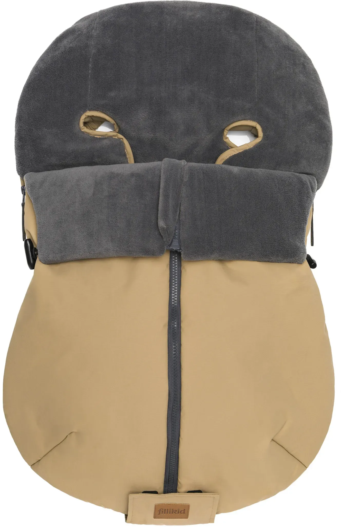 Fußsack FILLIKID "Sella Elite, Winterfußsack, cappuccino" braun (cappuccino) Baby Fußsäcke für Babyschalen