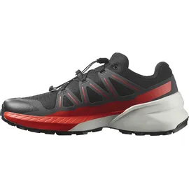 Salomon Trailrunningschuh SALOMON "SPEEDCROSS PEAK", Herren, Gr. 47, schwarz, asphalt, fiery rot, Synthetik, Textil, Schuhe