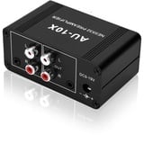 ATNEDCVH Kleiner Mini-Stereo-Audio-Vorverstärker, Kopfhörerverstärker, Gewinn 20 dB Phono-Plattenspieler, Phonograph-Vorverstärker, Dual-OP-Verstärker NE5532 mit 3,5 mm Cinch-Eingang auf 3,5 mm