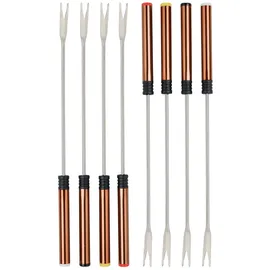 Bestron Fondue Set für bis zu 8 Personen, Stufenloser Temperaturschalter, Spritzschutz, Kupfer