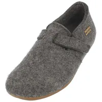 Haflinger Everest Focus Filzpantoffel mit verstellbarem Riemen Anthrazit, Gr. 42 EU