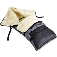 Kathrein Kinderfußsack mit Fell grau