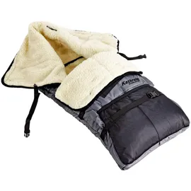 Kathrein Kinderfußsack mit Fell grau