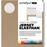 schlafgut Easy Jersey Elasthan Boxspring 90 x 200 - 100 x 220 cm sand light