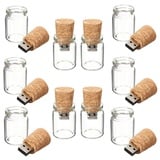 USB-Stick, transparent, Glas, USB 2.0, 32 GB, 10 Stück