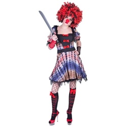Funny Fashion Hexen-Kostüm Grusel Killer Clown Lea – Kostüm für Damen 36/38