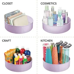 mDesign drehbarer Küchen-Organizer/platzsparende Aufbewahrungsbox